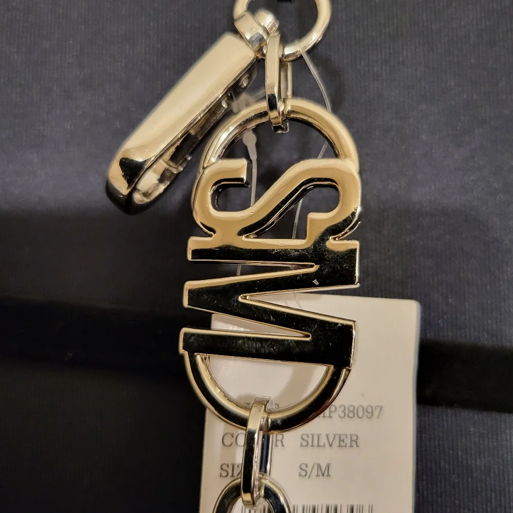 Steve Madden Silver Belt fits Small/Med/Large - Picture 1 of 5